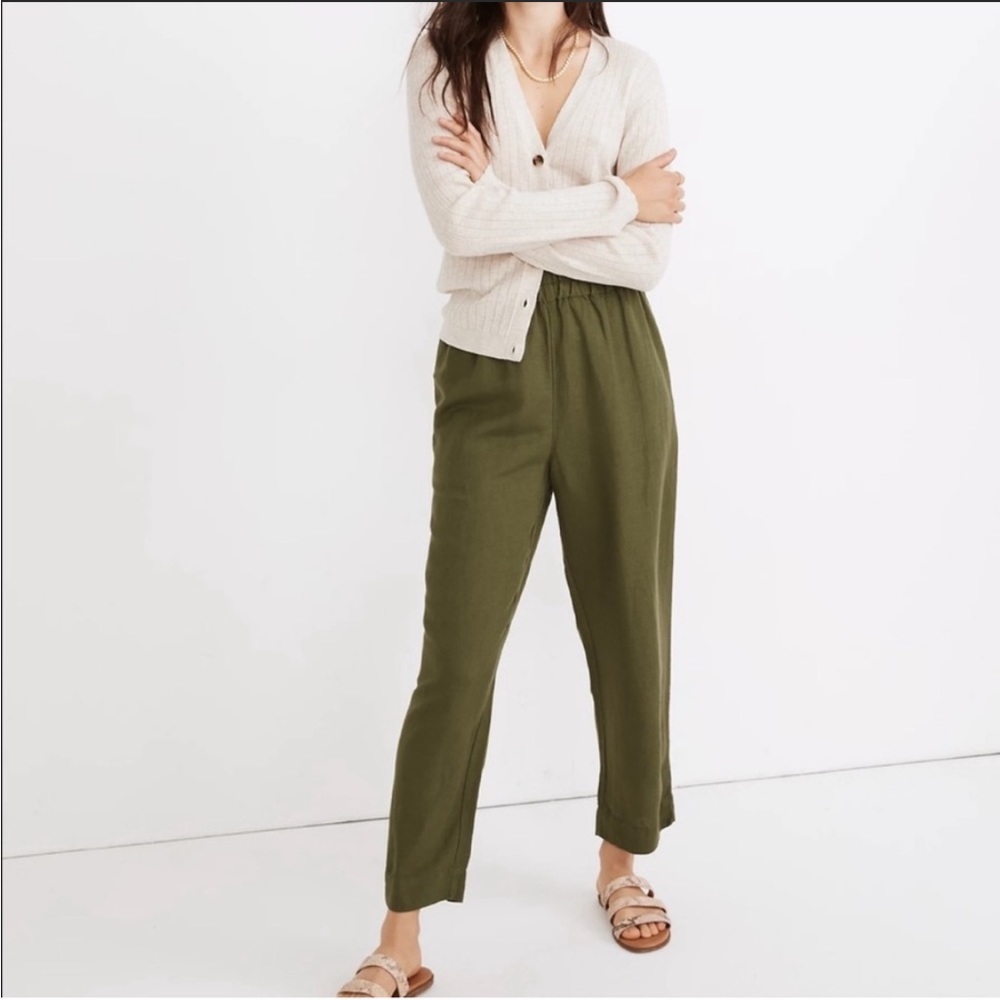Madewell Tapered Huston Pull-On Crop Pants